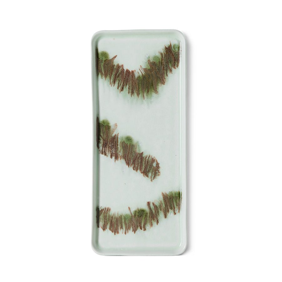 HKliving Kuchenplatte TIDE 70 Ceramics bunt | 31,5x13,5x2cm - Sir Henrys