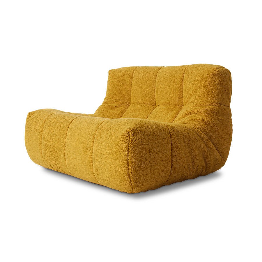 Hkliving LAZY LOUNGE CHAIR fluffy ocker - Sir Henrys