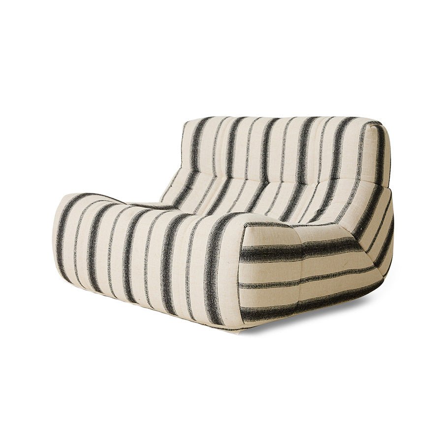 Hkliving LAZY LOUNGE CHAIR outdoor chalkstripe - Sir Henrys