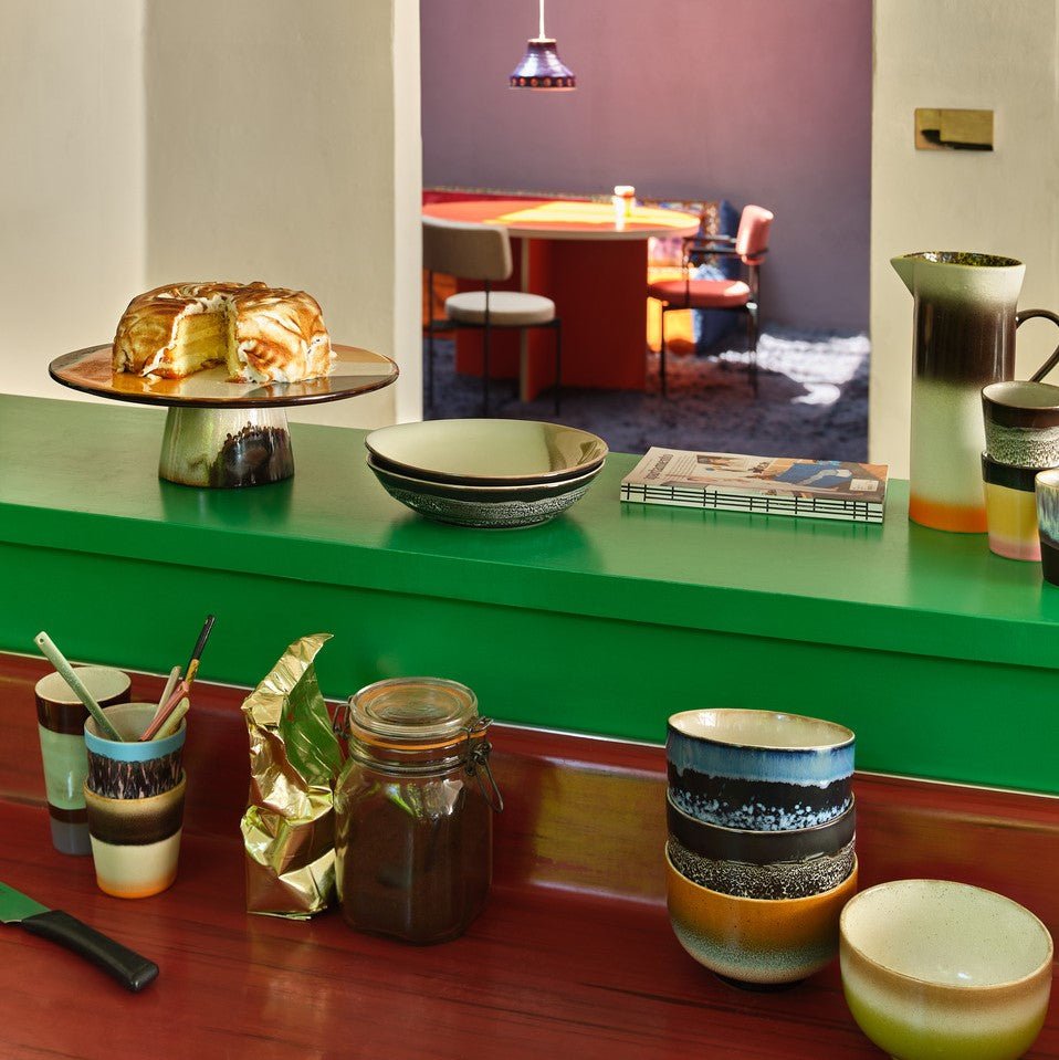 HKliving Noodle Bowls GROOVY bunt 4er Set | Ø 13,5x5,8cm - Sir Henrys
