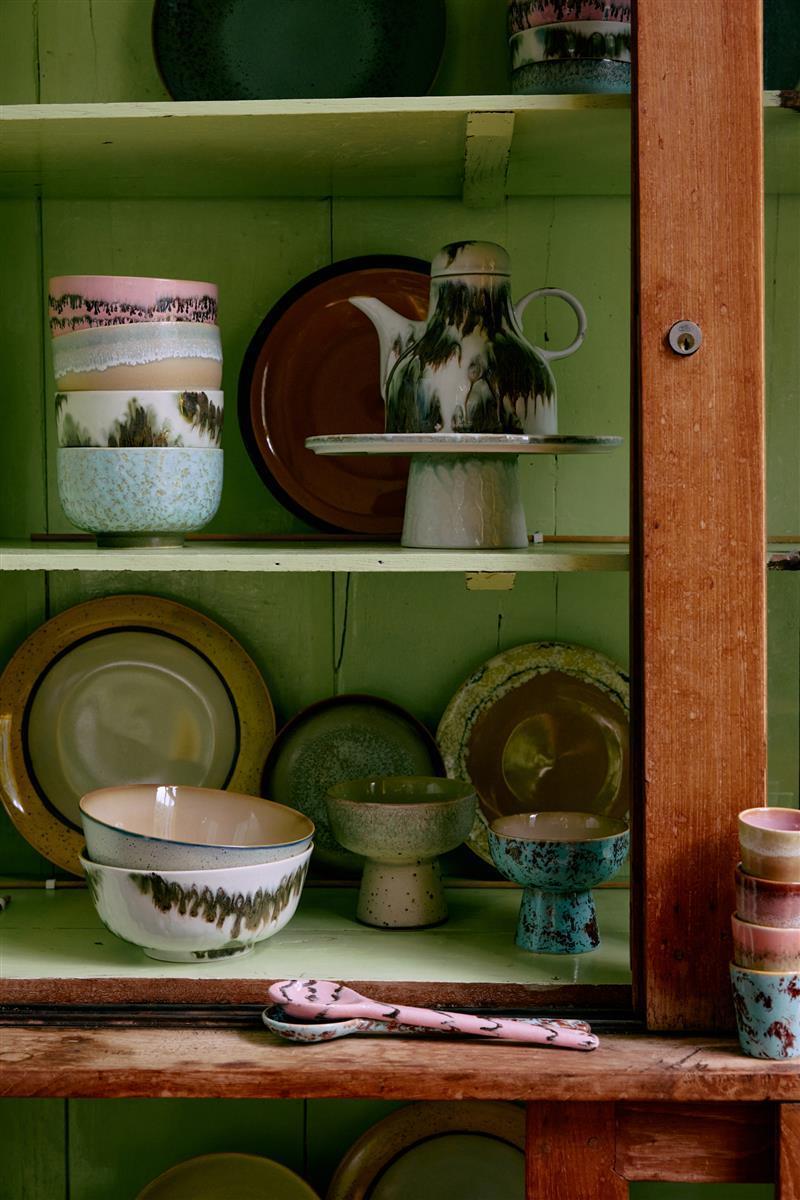 HKliving Noodle Bowls Schale DADA 70s Ceramics bunt 4er Set | Ø13,5x8cm - Sir Henrys