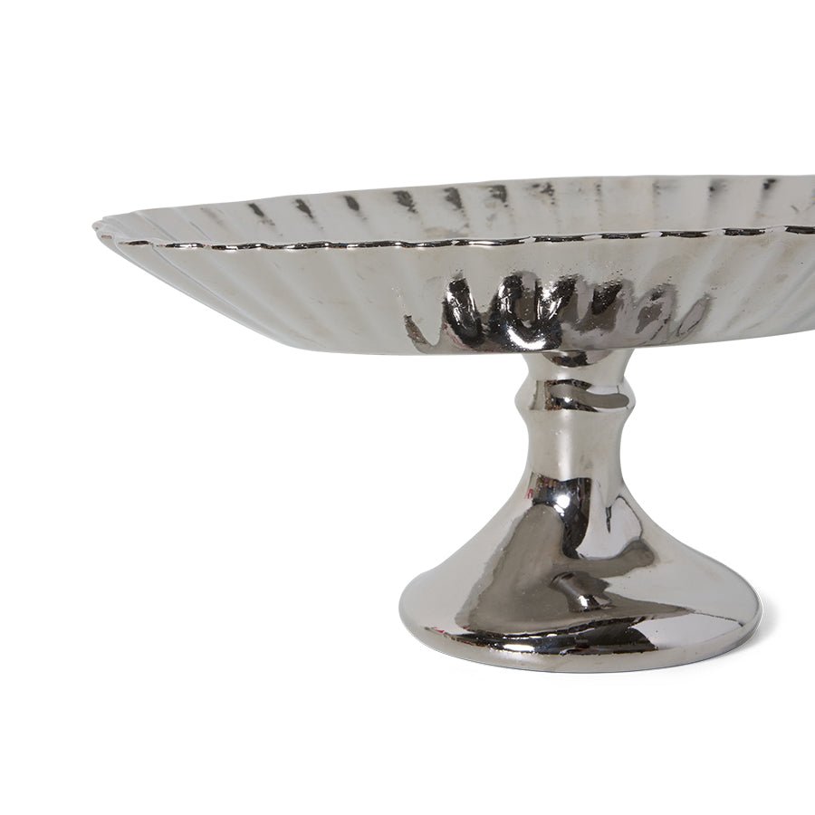 HKliving Platte CLEAN new classics chrome silber | 34x23x12,3cm - Sir Henrys