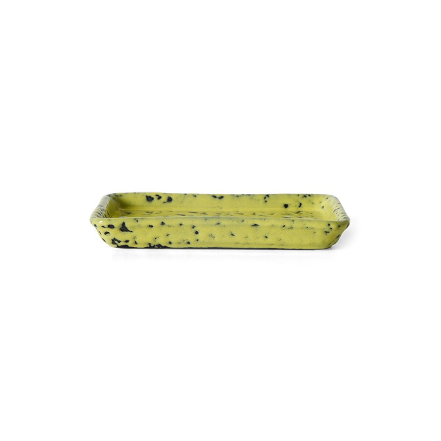 HKliving Platte CORN 70s Ceramics bunt | 7,7x13,6x2cm - Sir Henrys