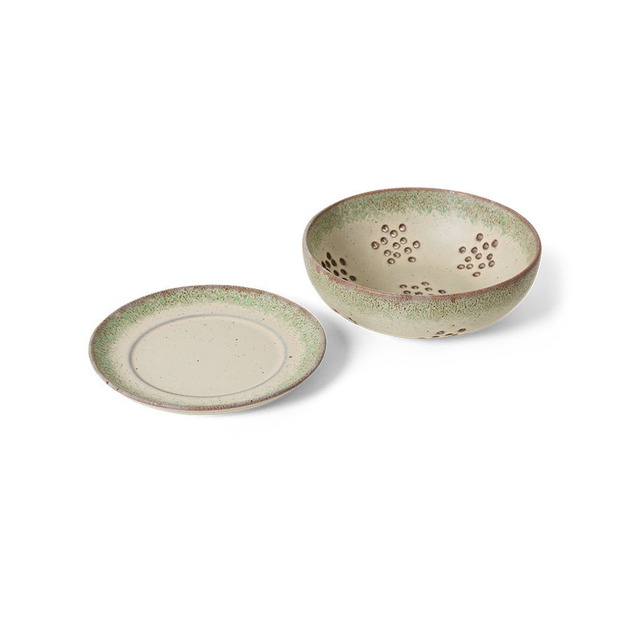 HKliving Schale Berry Bowl SLUSH 70s Ceramics bunt | Ø17,3x6,2cm - Sir Henrys