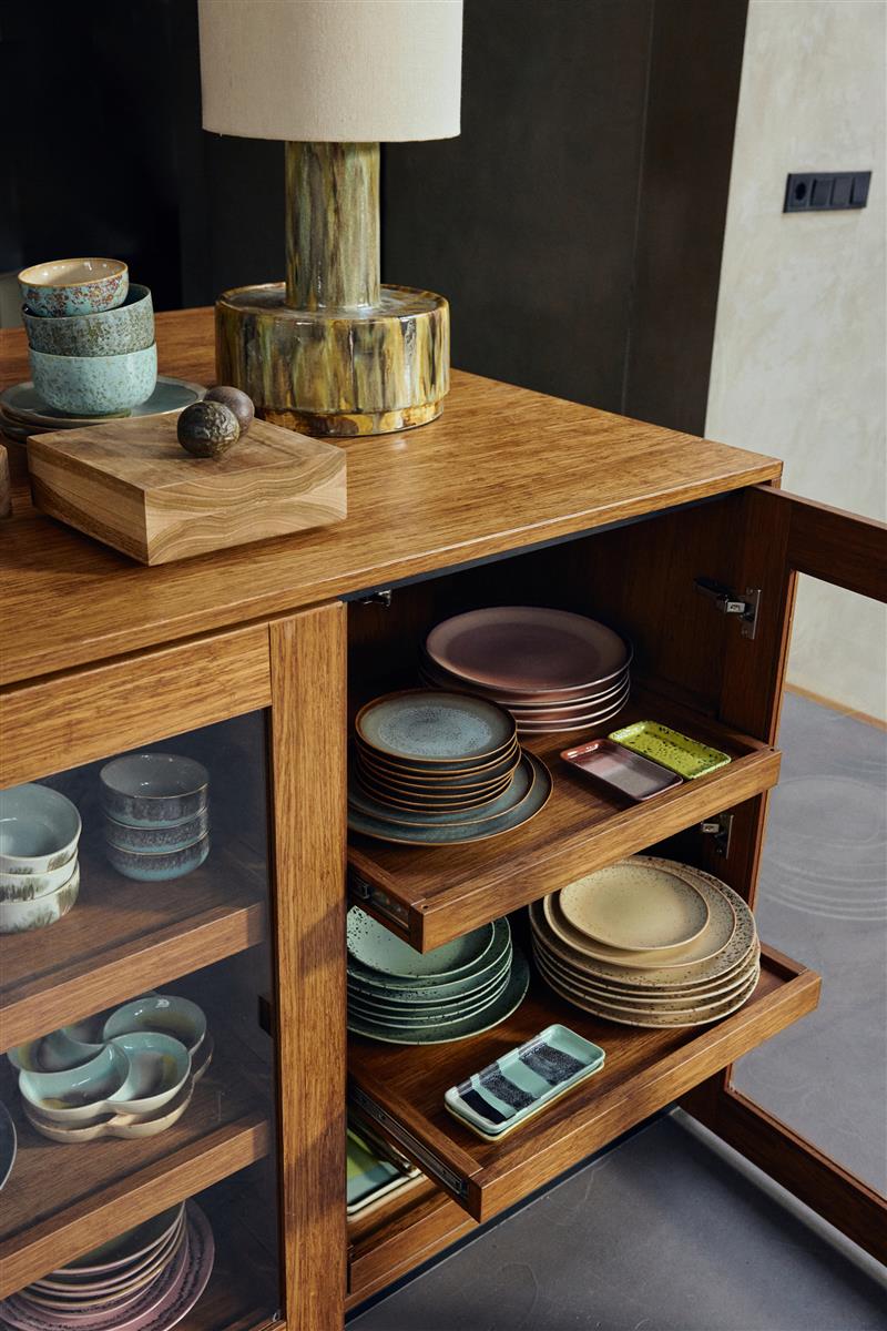 HKliving Schale RIVER 70s Ceramics bunt | 7,7x18x2cm - Sir Henrys