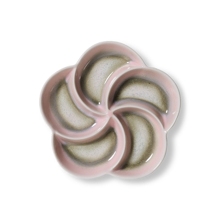 HKliving Schale Snack Tray MUSE 70s Ceramics rosa | Ø20x3cm - Sir Henrys