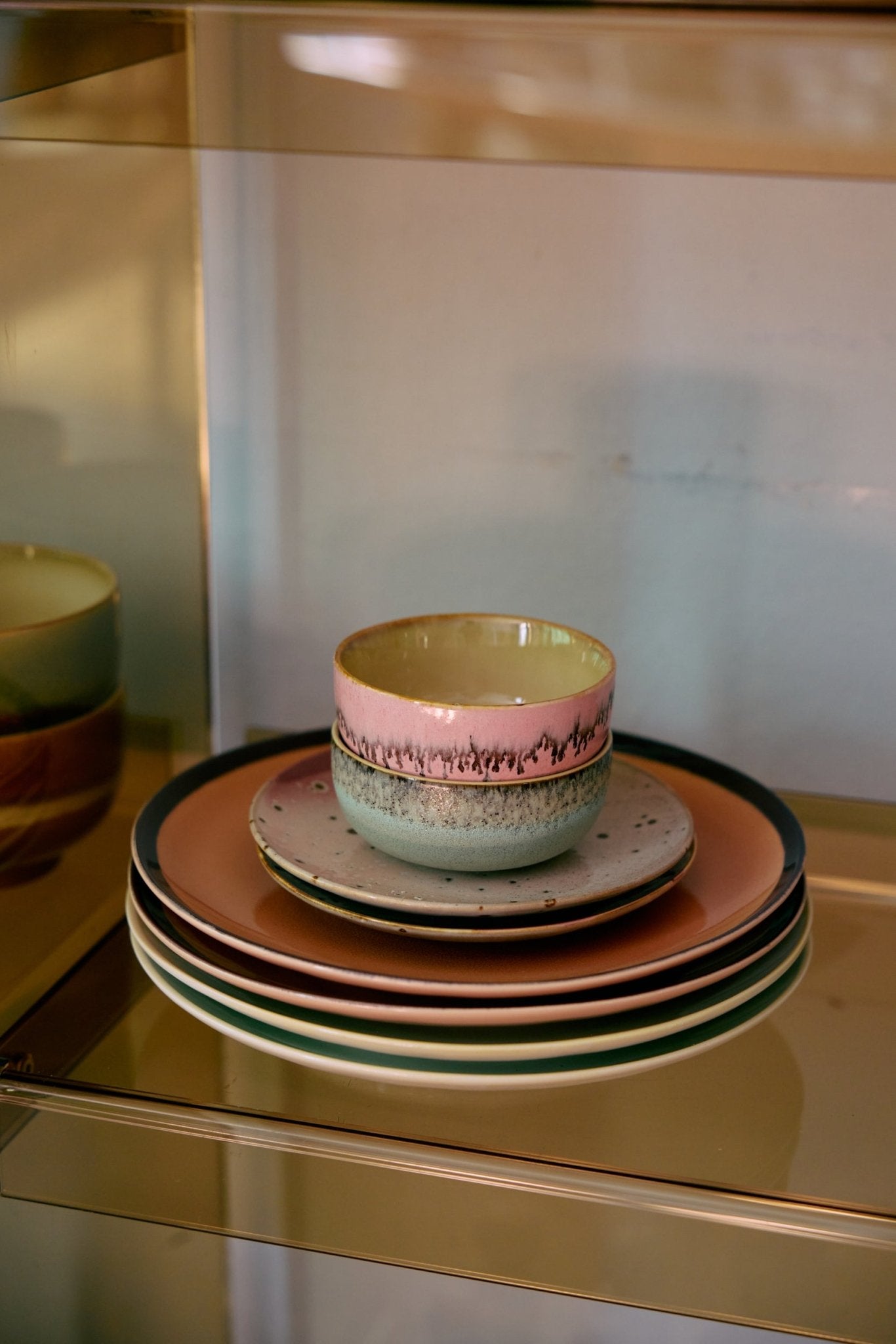 HKliving Schale Tapas Bowls RENAISSANCE 70s Ceramics bunt 4er Set | Ø11x5cm - Sir Henrys