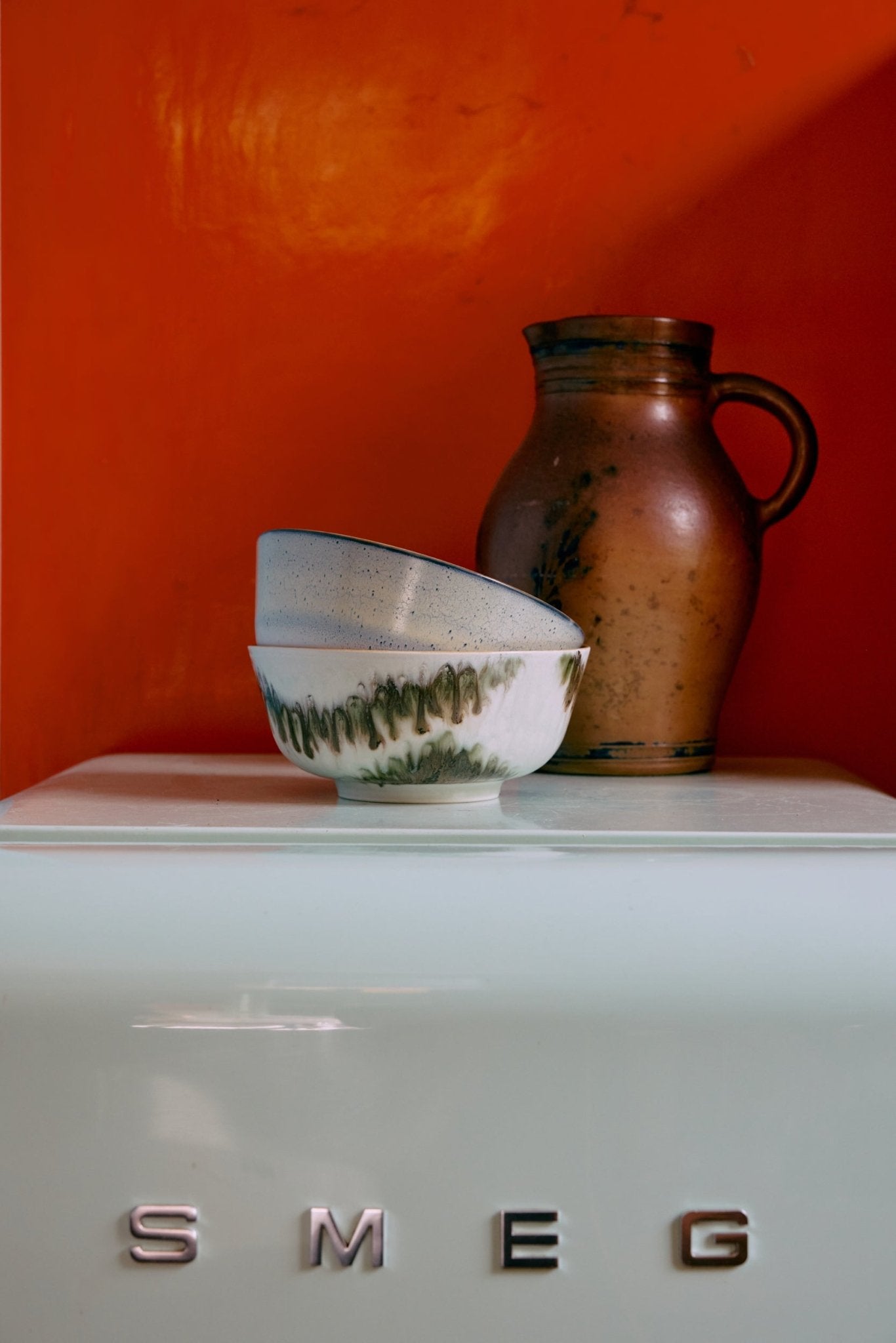 HKliving Schüssel Ramen Bowl MINIMALIST 70s Ceramics 2er Set | Ø19x8,5cm - Sir Henrys