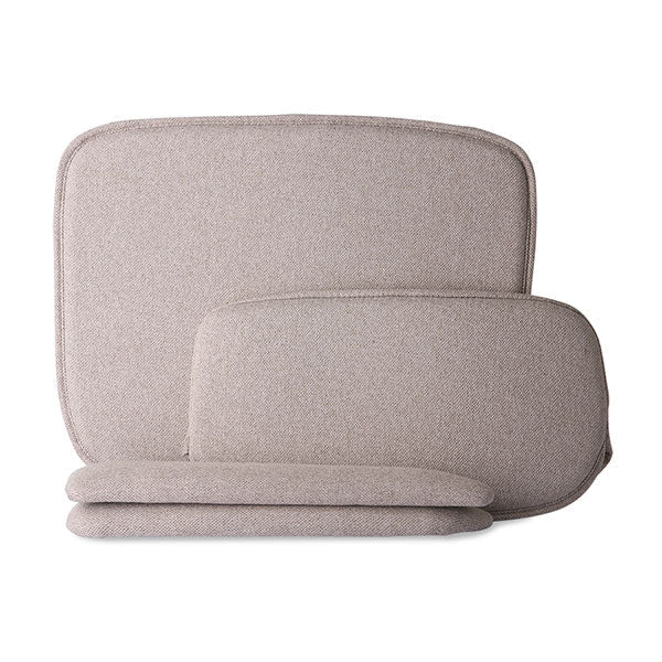 HKliving Sitzkissen WIRE ARMCHAIR Comfort kit pebble | 39x46x1,5cm - Sir Henrys