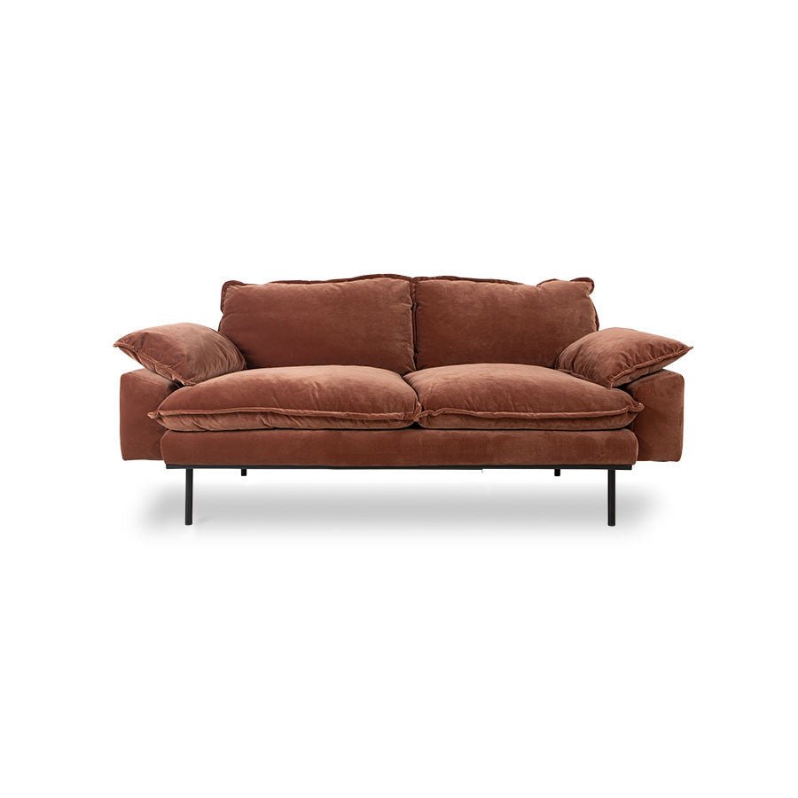 HKliving Sofa RETRO 2 - Sitzer 175cm verschiedene Farben - Sir Henrys