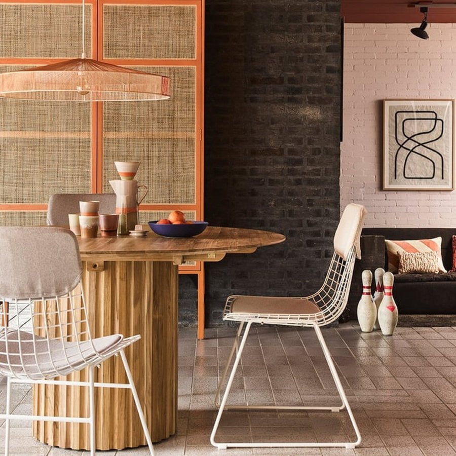 HKliving Stuhl WIRE CHAIR WHITE weiß | 47x54x86cm - Sir Henrys