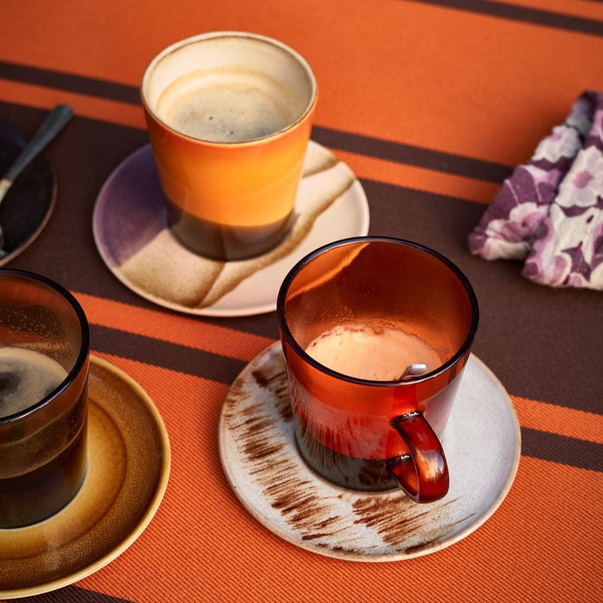 HKliving Tasse BROWN braun 4er Set | 7x11x8cm - Sir Henrys