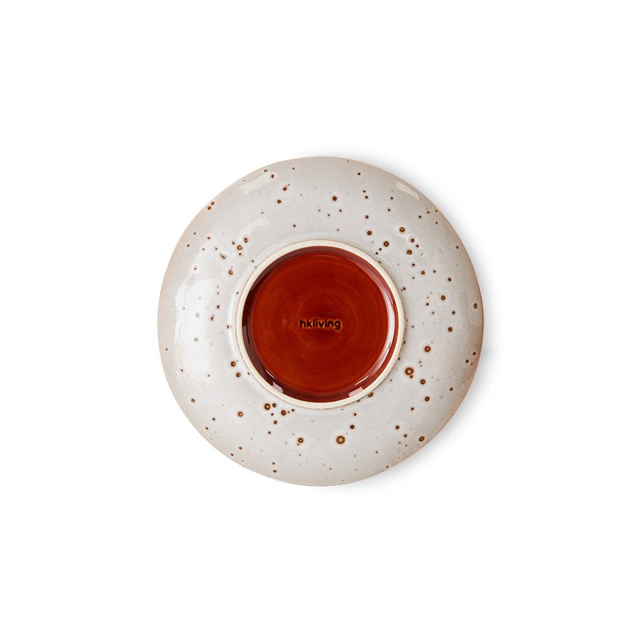 HKliving Teller Kuchenteller LYCHEE 70s Ceramics bunt 2er Set | Ø17,5x2cm - Sir Henrys