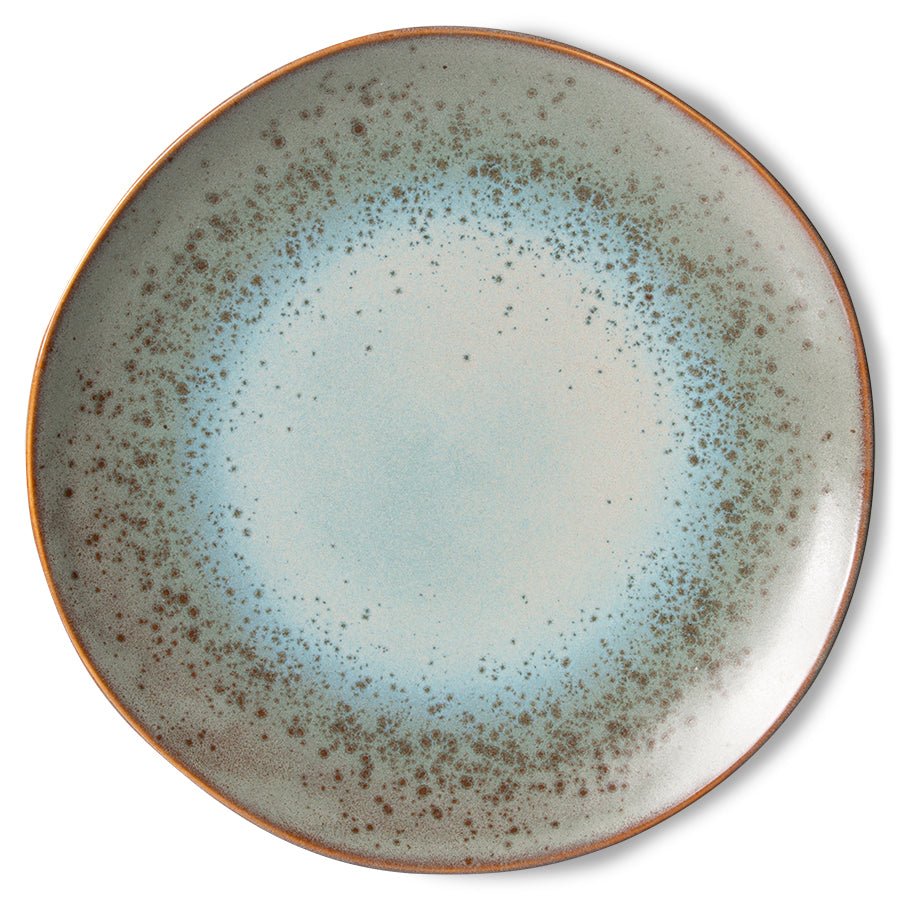 HKliving Teller MINERAL 70s Ceramics bunt 2er Set | Ø27,5x2cm - Sir Henrys
