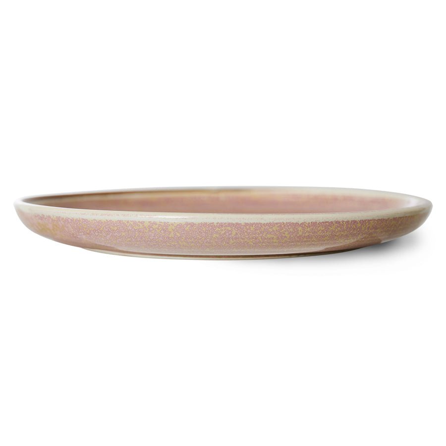 HKliving Teller RUSTIC PINK Chef Ceramics rosa | Ø26x3cm - Sir Henrys