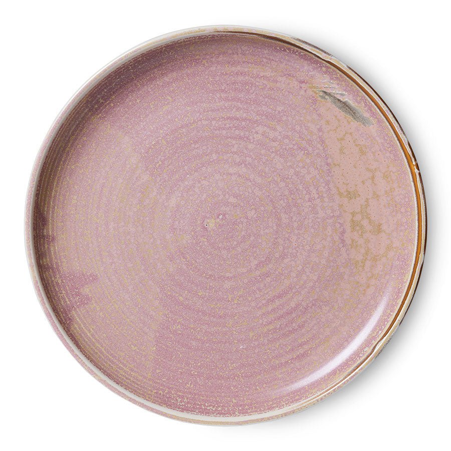 HKliving Teller RUSTIC PINK Chef Ceramics rosa | Ø26x3cm - Sir Henrys