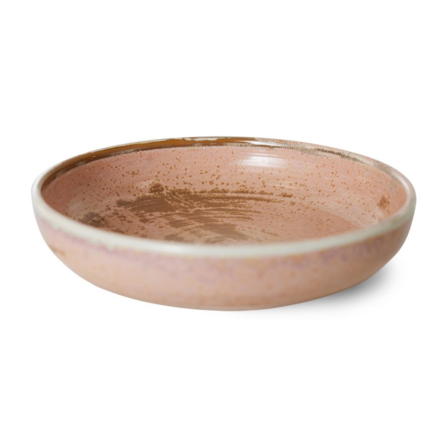 HKliving Teller tief L RUSTIC PINK Chef Ceramics rosa | Ø21,5x4,8cm - Sir Henrys