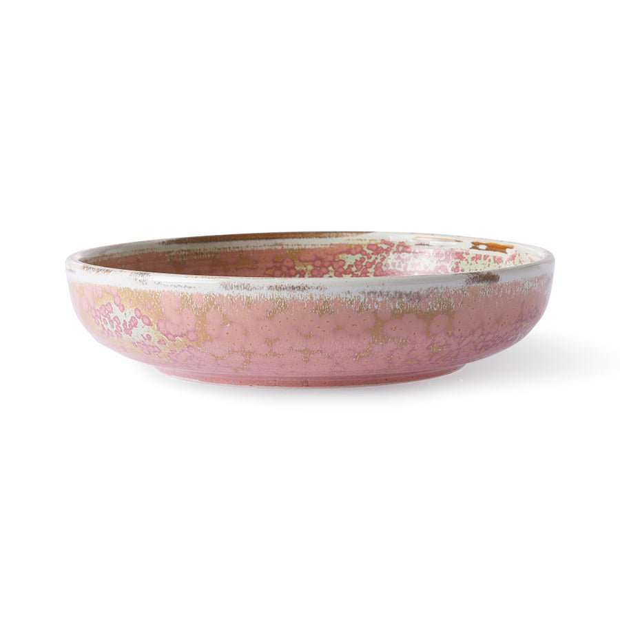 HKliving Teller tief M RUSTIC PINK Chef Ceramics rosa | Ø19,3x4,3cm - Sir Henrys