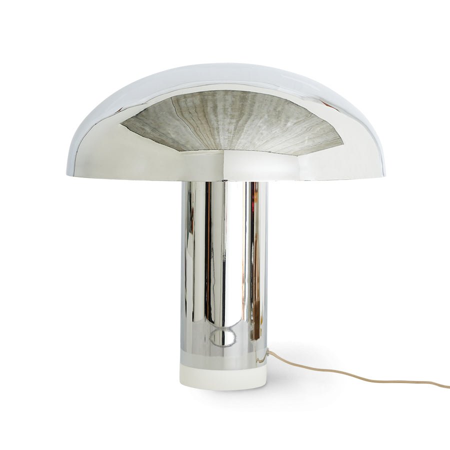HKliving Tischlampe LOUNGE chrome silber | Ø47x49cm - Sir Henrys
