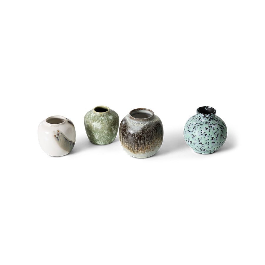 HKliving Vase CANYON 70s bunt 4er Set - Sir Henrys