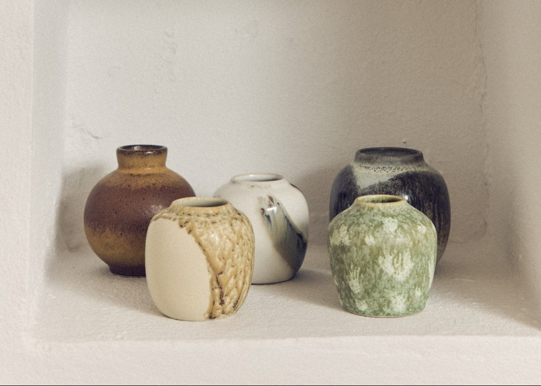 HKliving Vase CANYON 70s bunt 4er Set - Sir Henrys