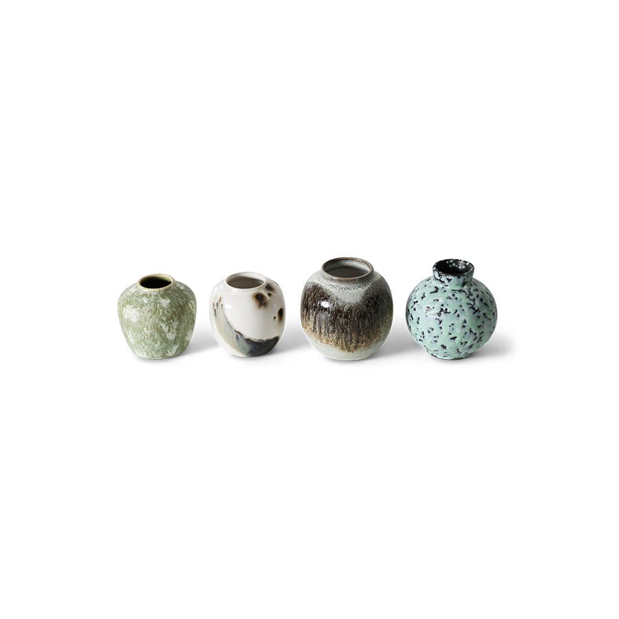 HKliving Vase CANYON 70s bunt 4er Set - Sir Henrys
