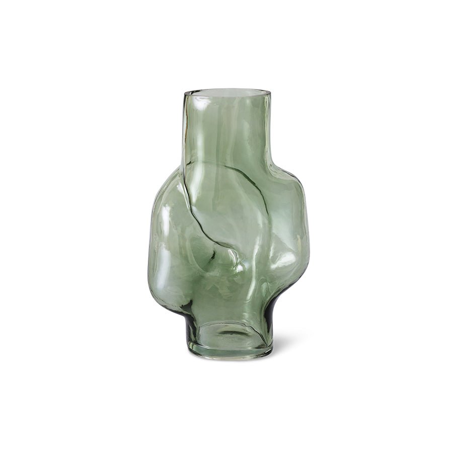HKliving Vase GLEAM HIGH olive grün | 20x15x32cm - Sir Henrys