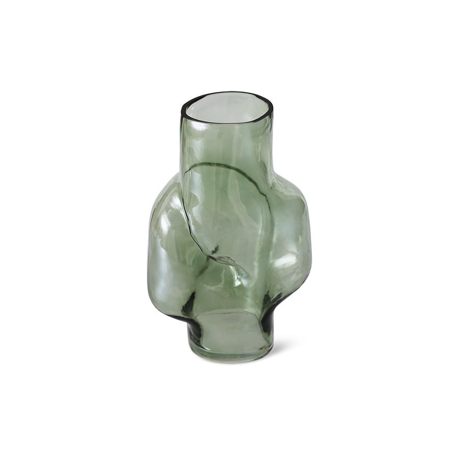 HKliving Vase GLEAM HIGH olive grün | 20x15x32cm - Sir Henrys