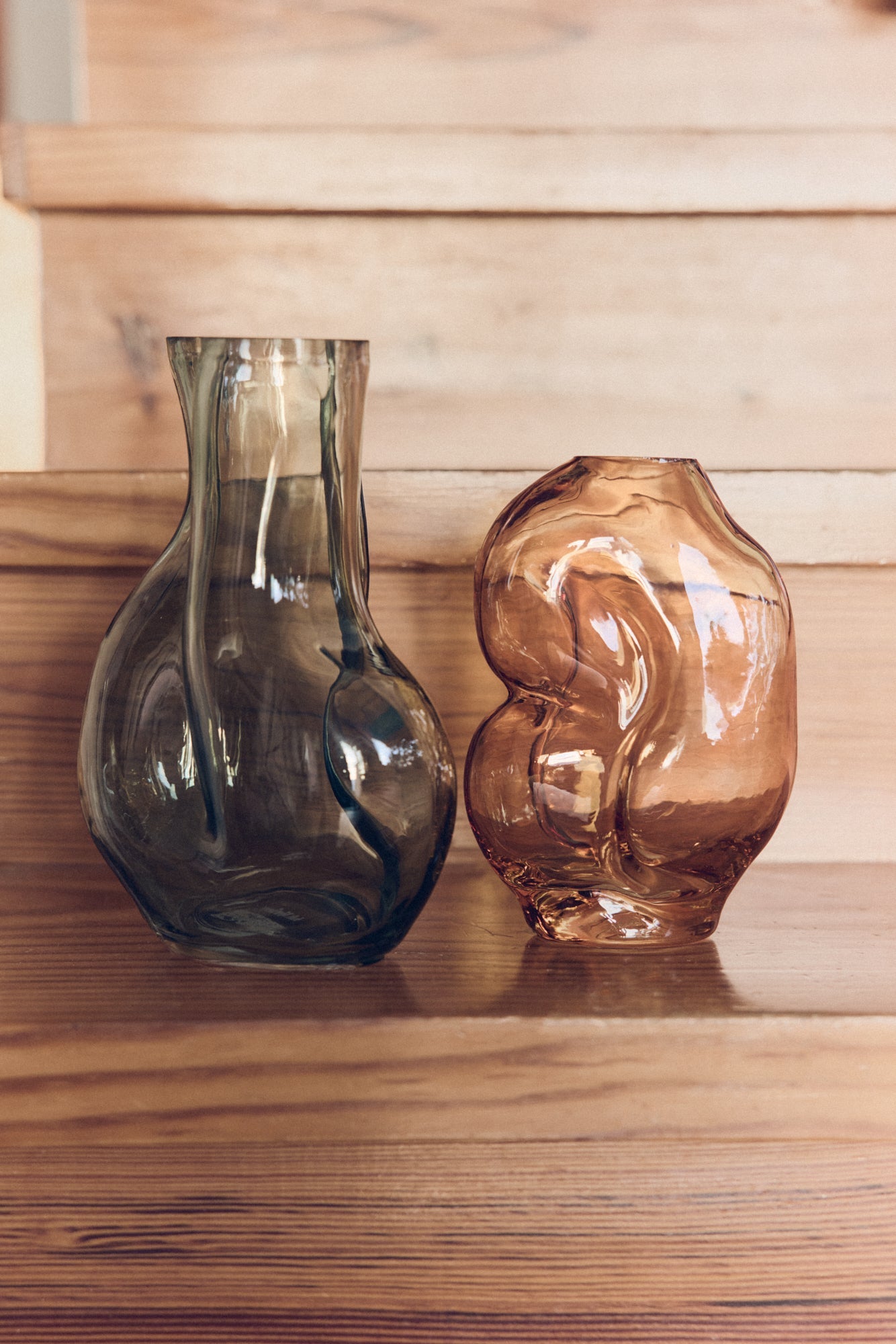 HKliving Vase GLEAM oliv | 17x10,3x22cm - Sir Henrys