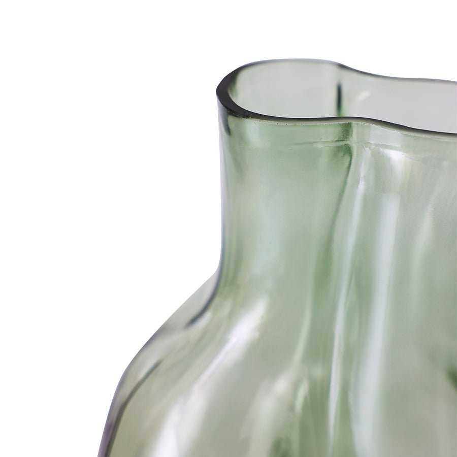 HKliving Vase GLEAM oliv | 17x10,3x22cm - Sir Henrys
