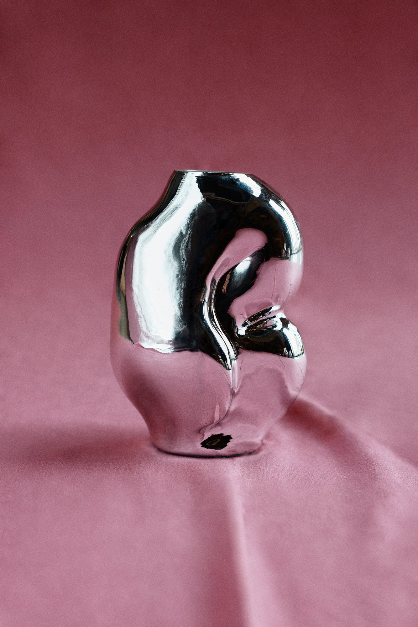 HKliving Vase GLEAM S chrome silber | 13x11x18cm - Sir Henrys