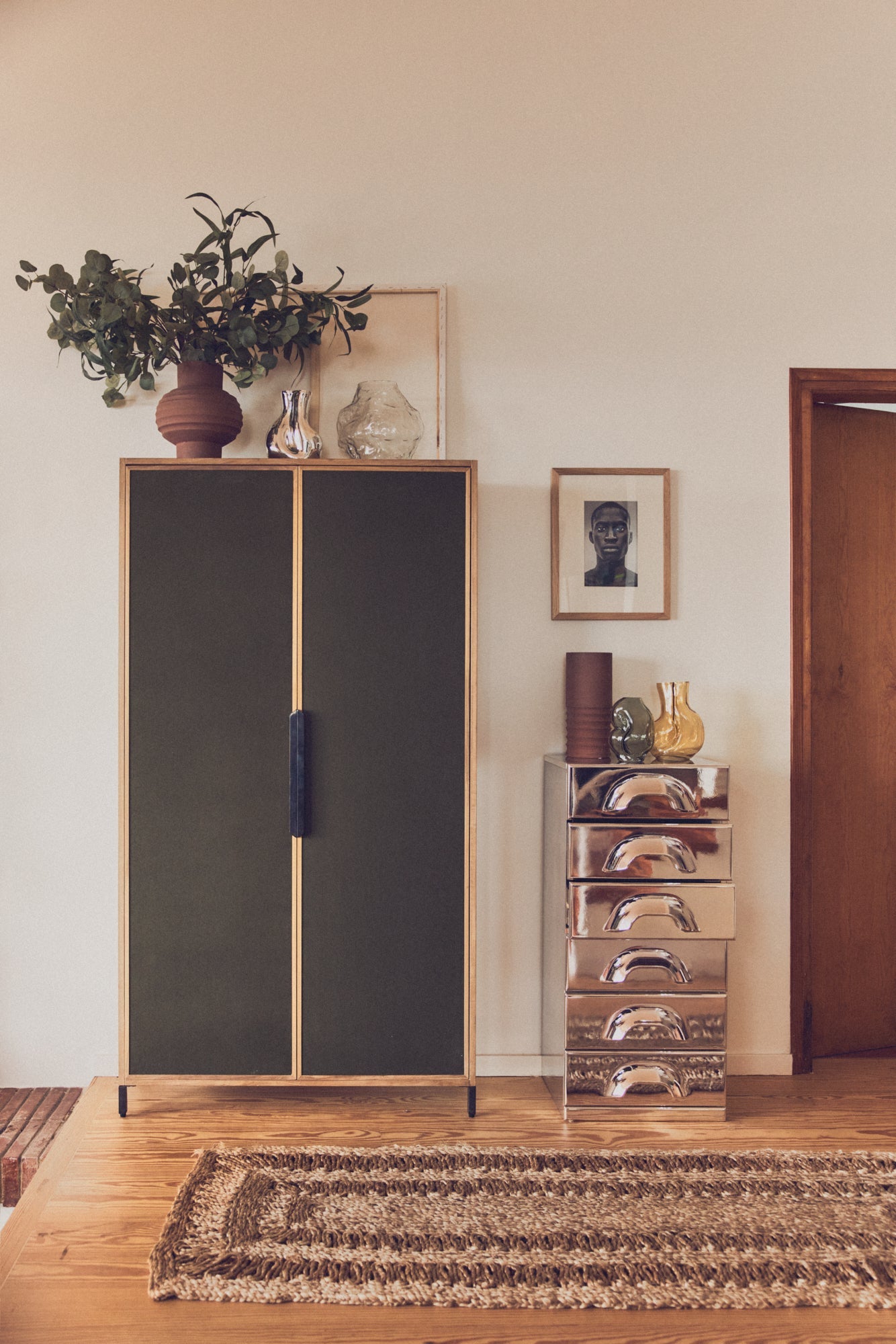 HKliving Vase Gleam S olive | 13x11x18cm - Sir Henrys