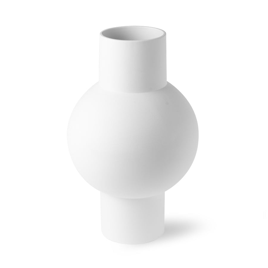 HKliving Vase weiß matt M | 21x21x32cm - Sir Henrys