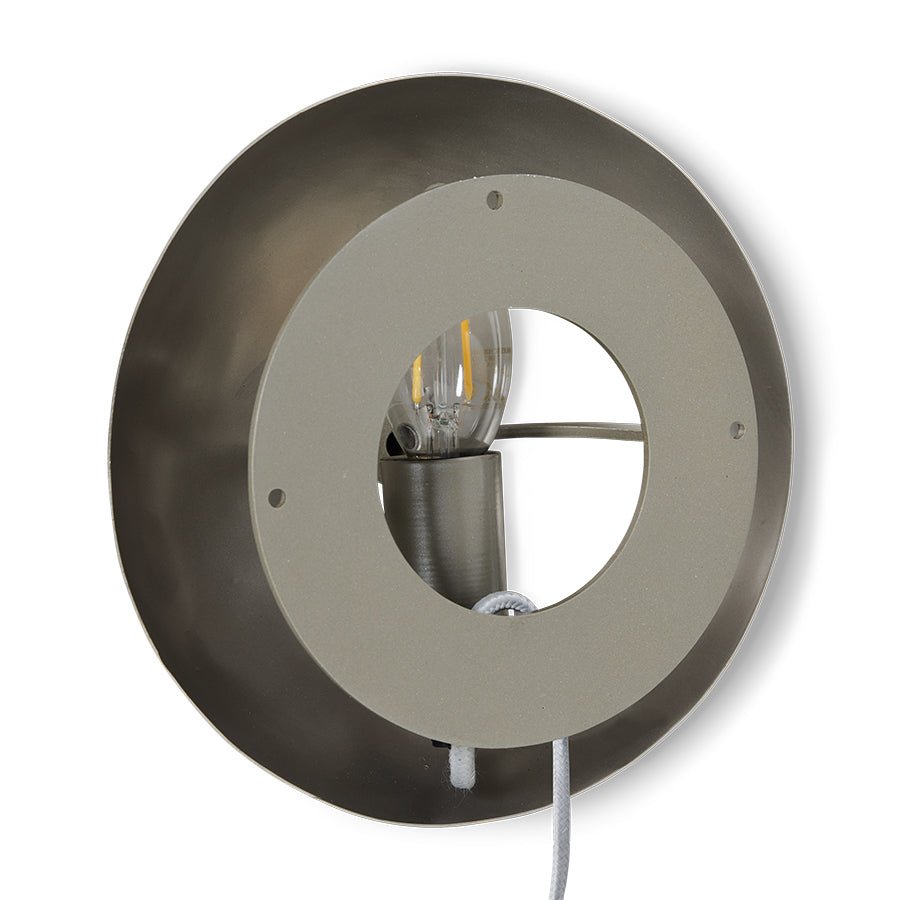HKliving Wandleuchte ORB chrome silber | Ø18,5x8,5cm - Sir Henrys