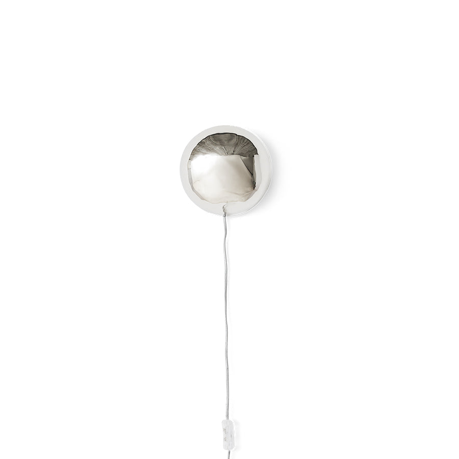 HKliving Wandleuchte ORB chrome silber | Ø18,5x8,5cm - Sir Henrys