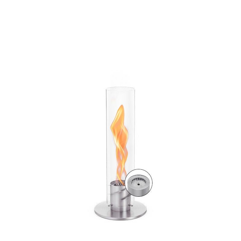 Höfats Tischfeuer Windlicht SPIN 900 silber | 52,x20x16,5cm - Sir Henrys