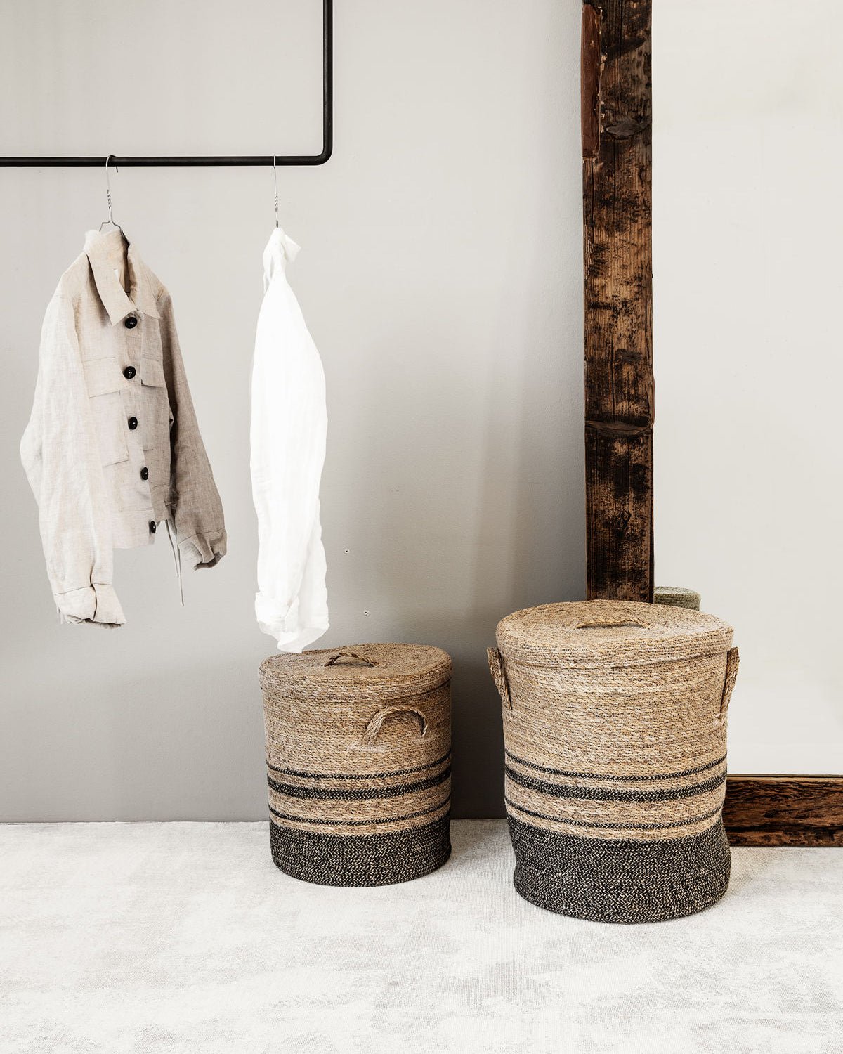 House Doctor Aufbewahrung mit Deckel LAUNDRY natur - Sir Henrys