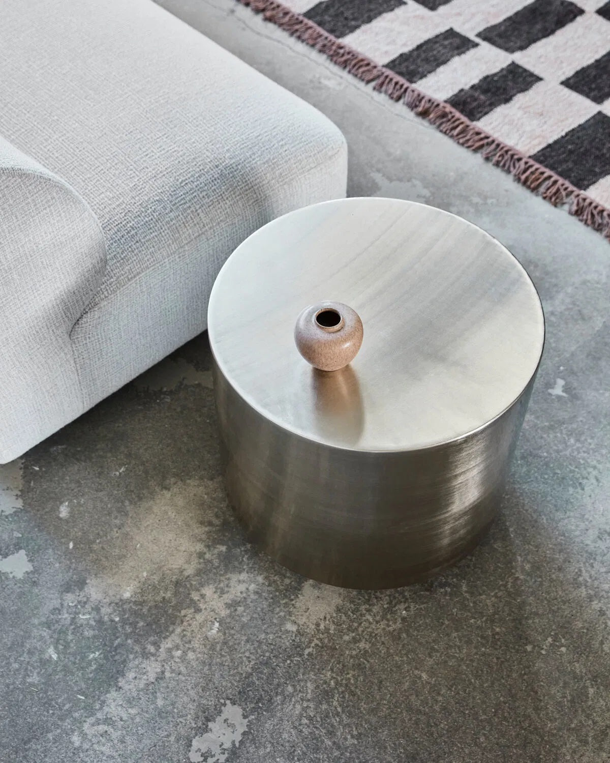 House Doctor Beistelltisch STEP silber | 50x50x45,5cm - Sir Henrys