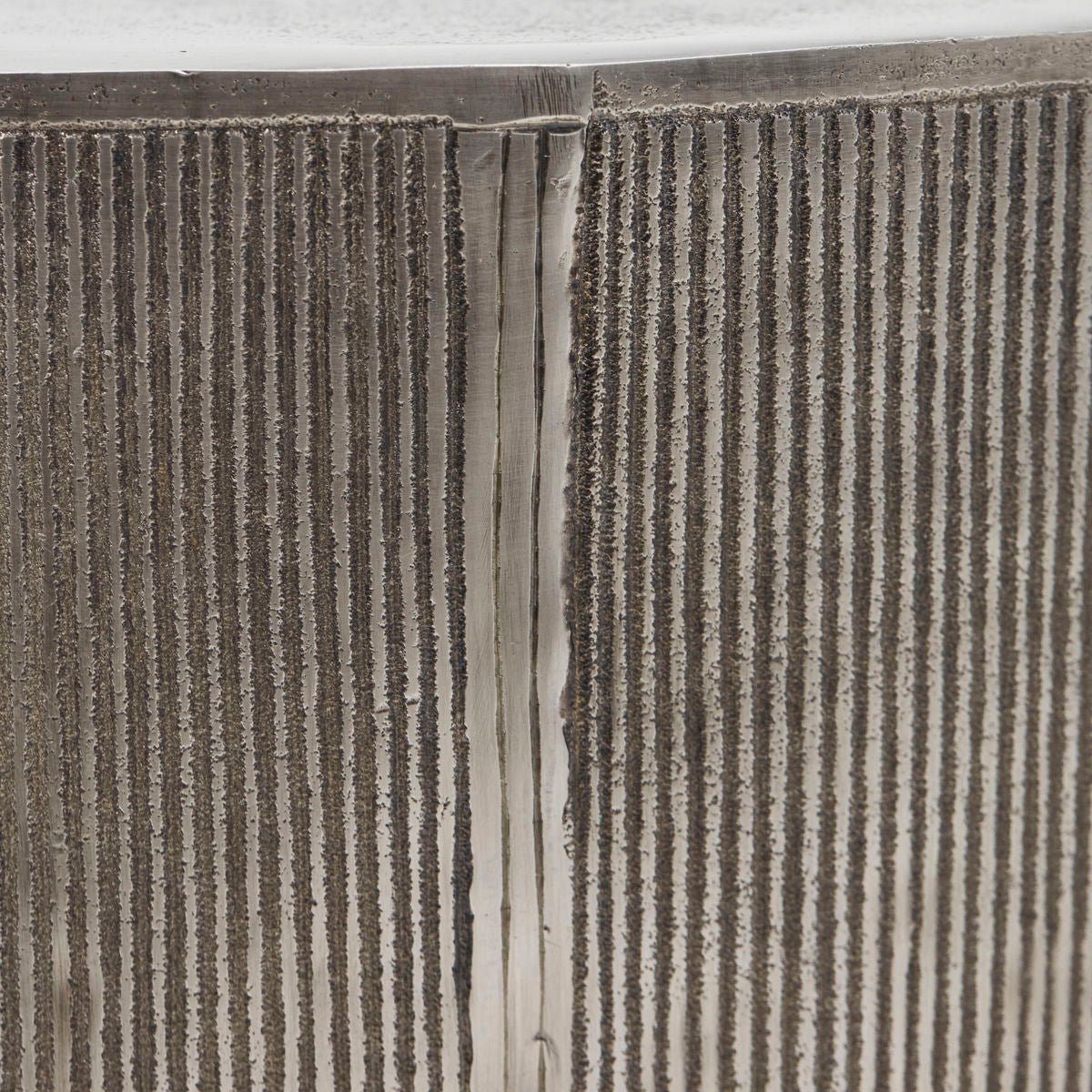 House Doctor Couchtisch ROTA gebürstetes Silber | 50x50x50cm - Sir Henrys