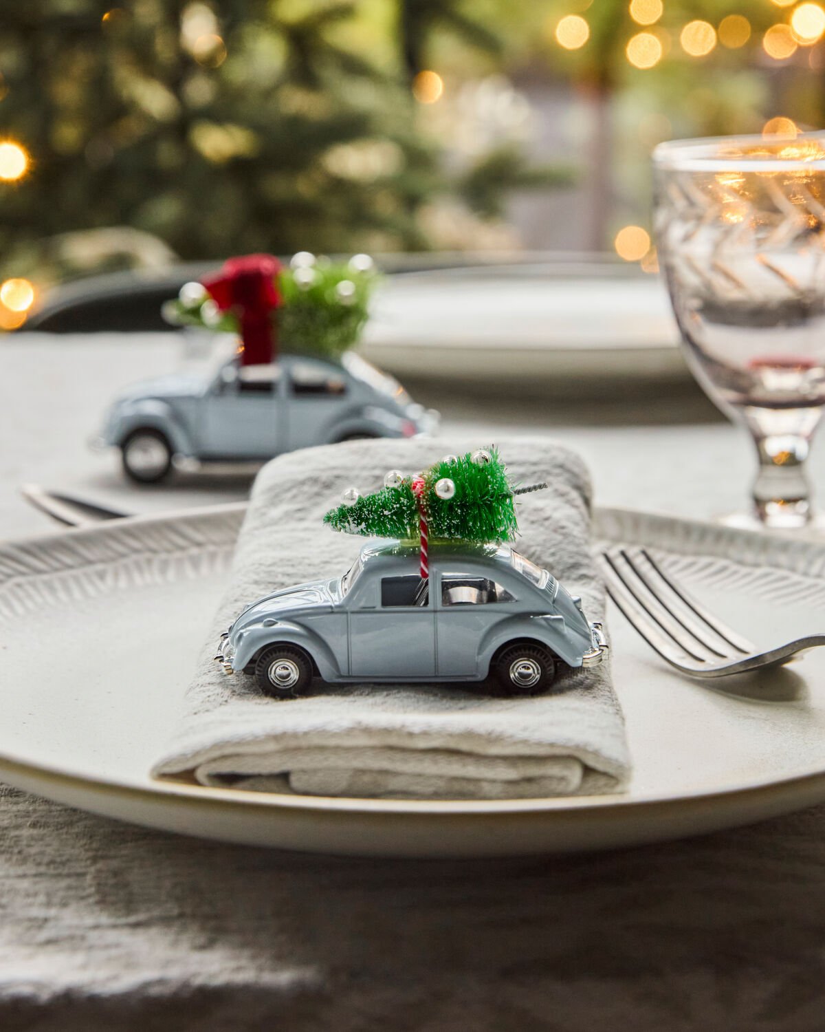 House Doctor Dekoration Mini XMAS CAR hellblau | 8,5x3,5x5cm - Sir Henrys