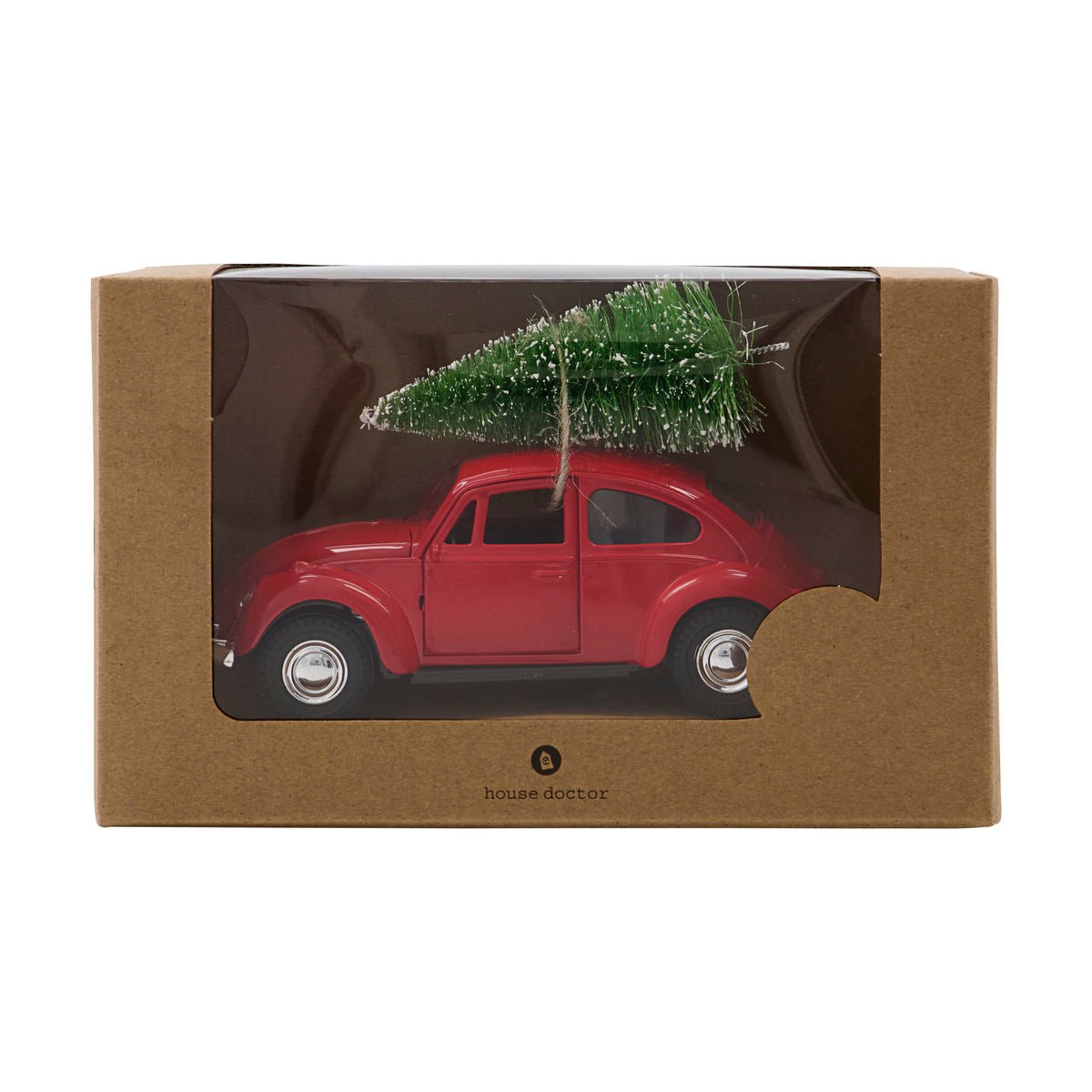 House Doctor Dekoration XMAS CAR rot | 12,5x5x8cm - Sir Henrys