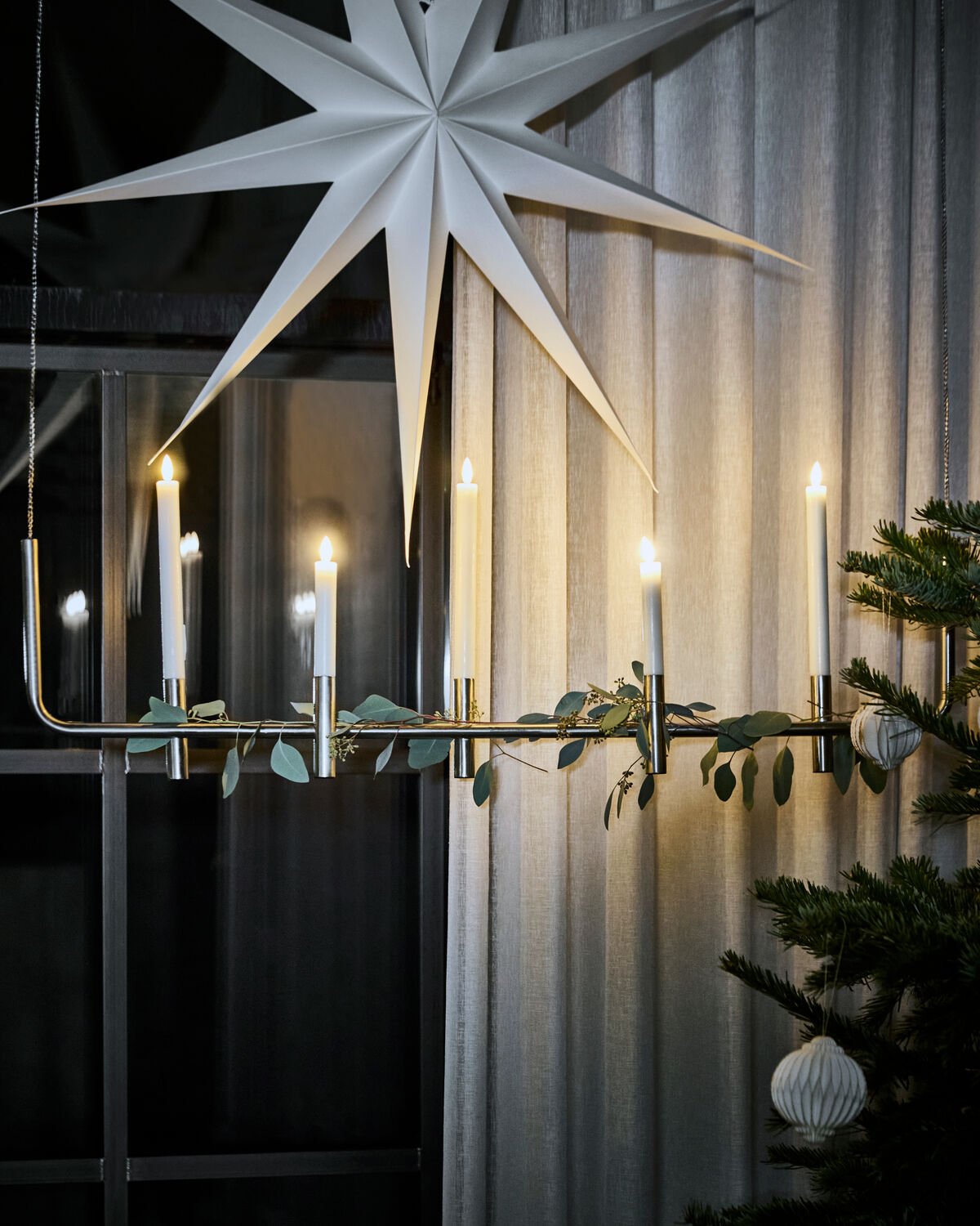 House Doctor Kerzenständer MAXI antiksilber-Finish | 102cm - Sir Henrys
