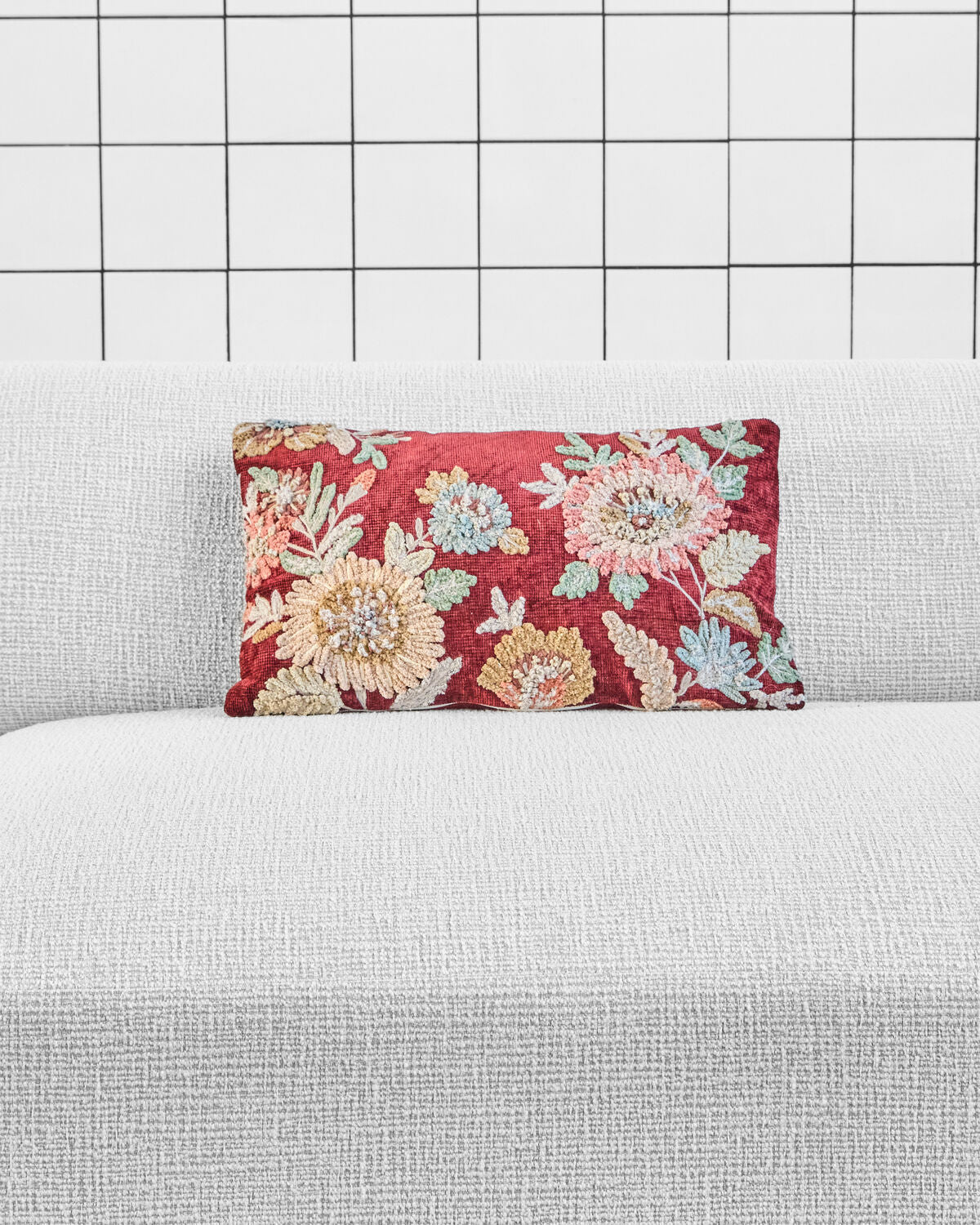 House Doctor Kissenbezug NICA rot rose | 50x30cm - Sir Henrys