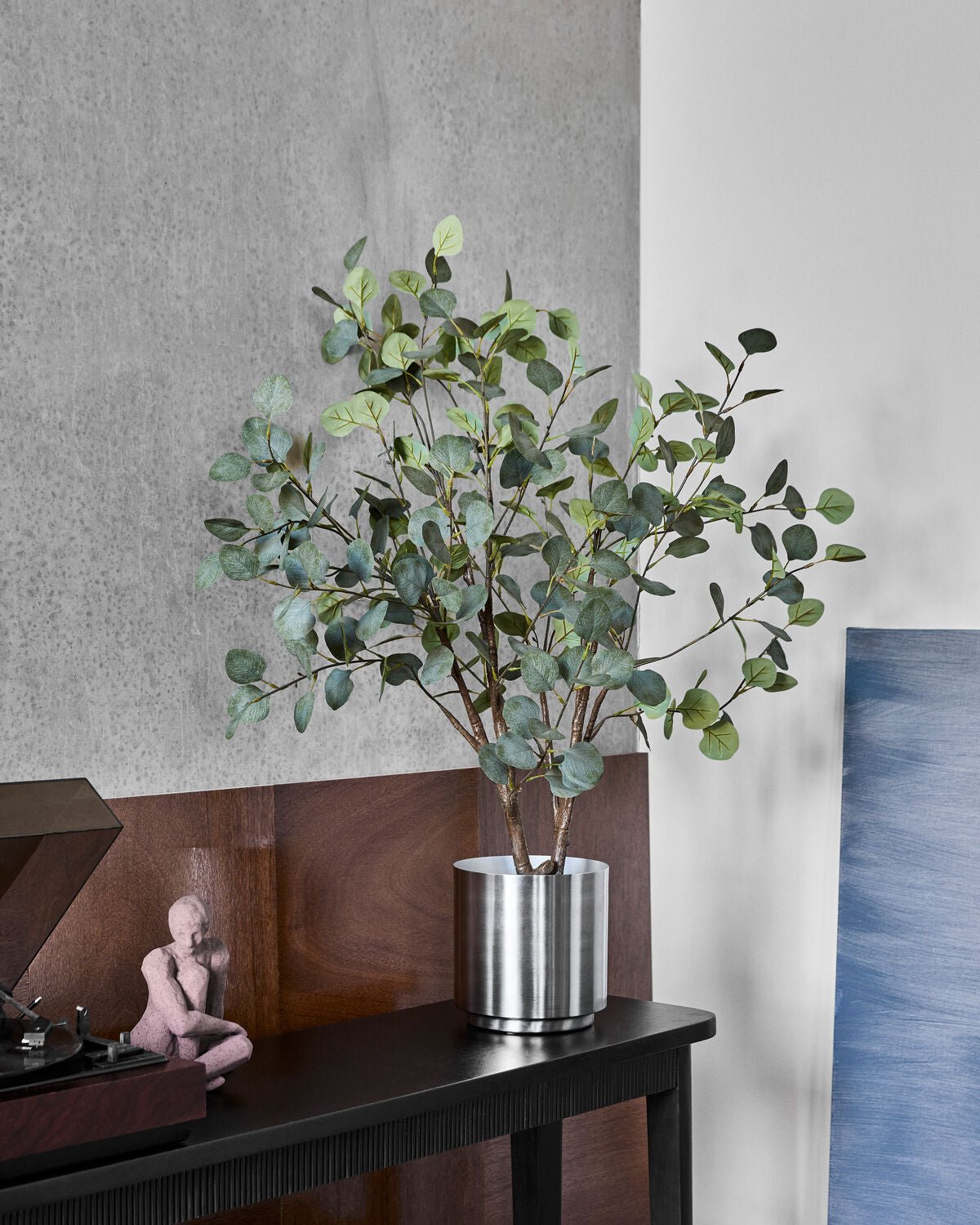 House Doctor Künstliche Pflanze Eucalyptus grau grün | 40x100 cm - Sir Henrys