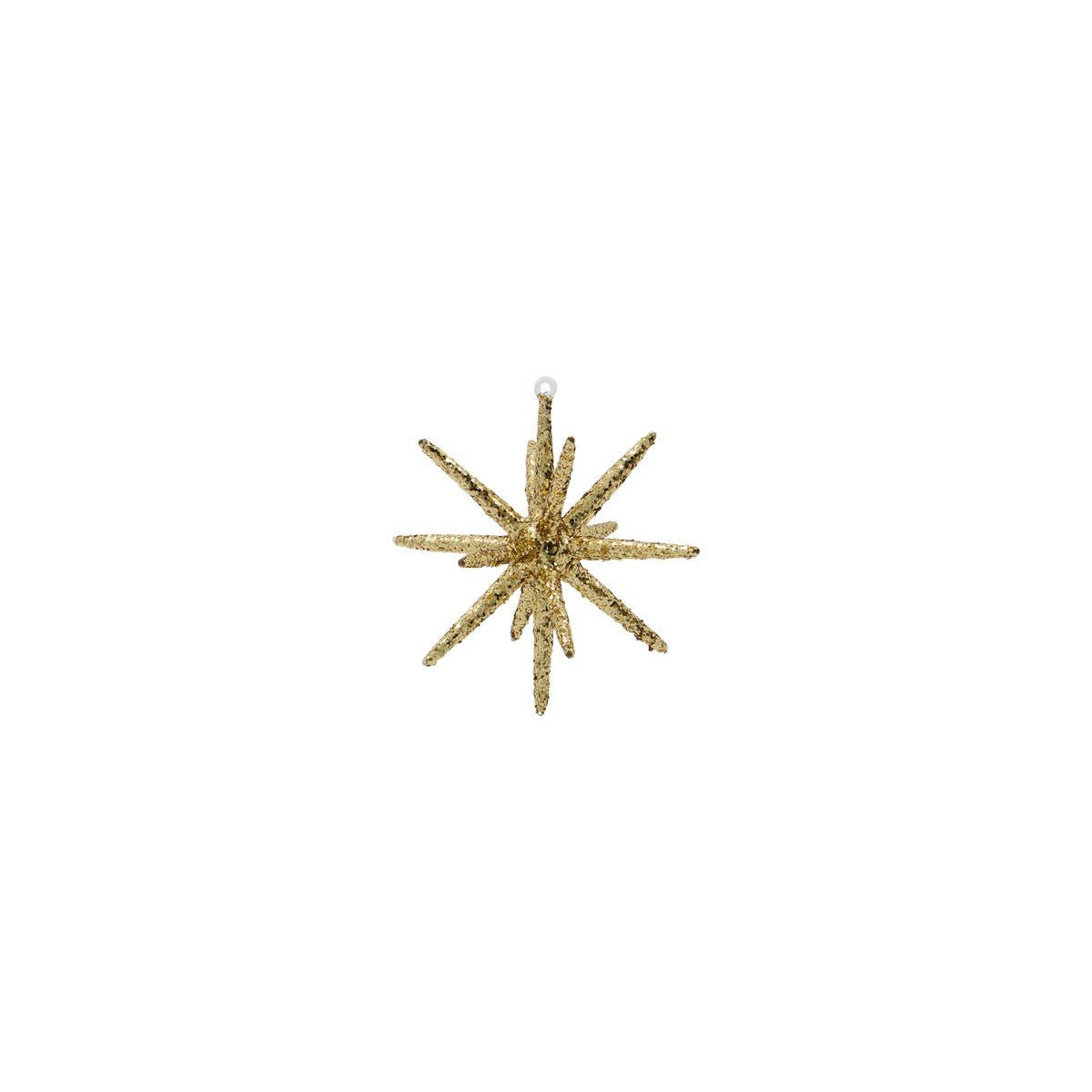 House Doctor Ornamente SPIKE 4er Set braun glitzer | Ø 12 cm - Sir Henrys