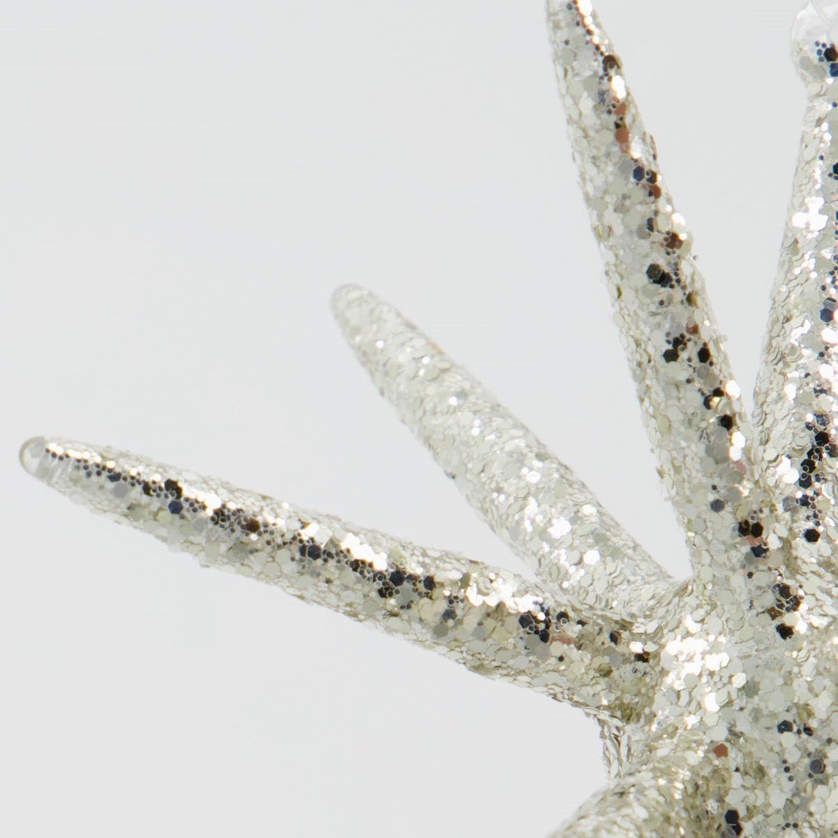 House Doctor Ornamente SPIKE 4er Set silber glitzer | Ø 12 cm - Sir Henrys