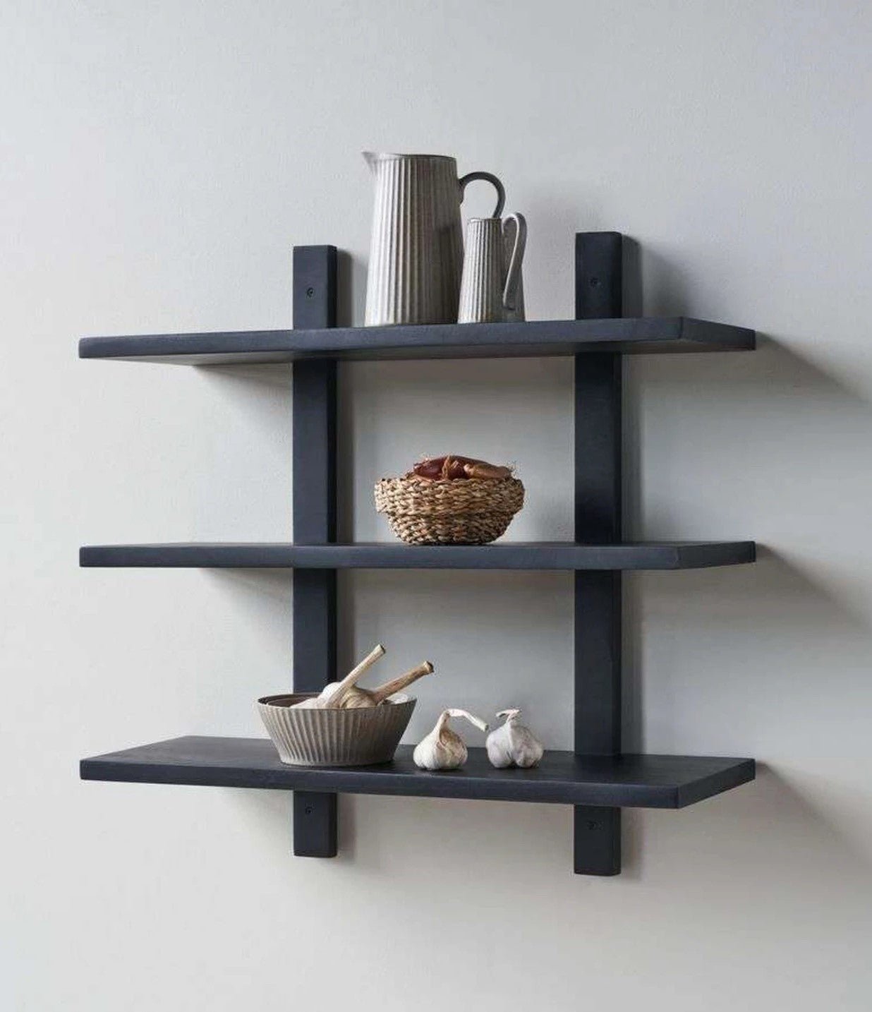 House Doctor Regal HDSET Mangoholz schwarz | 75cm - Sir Henrys