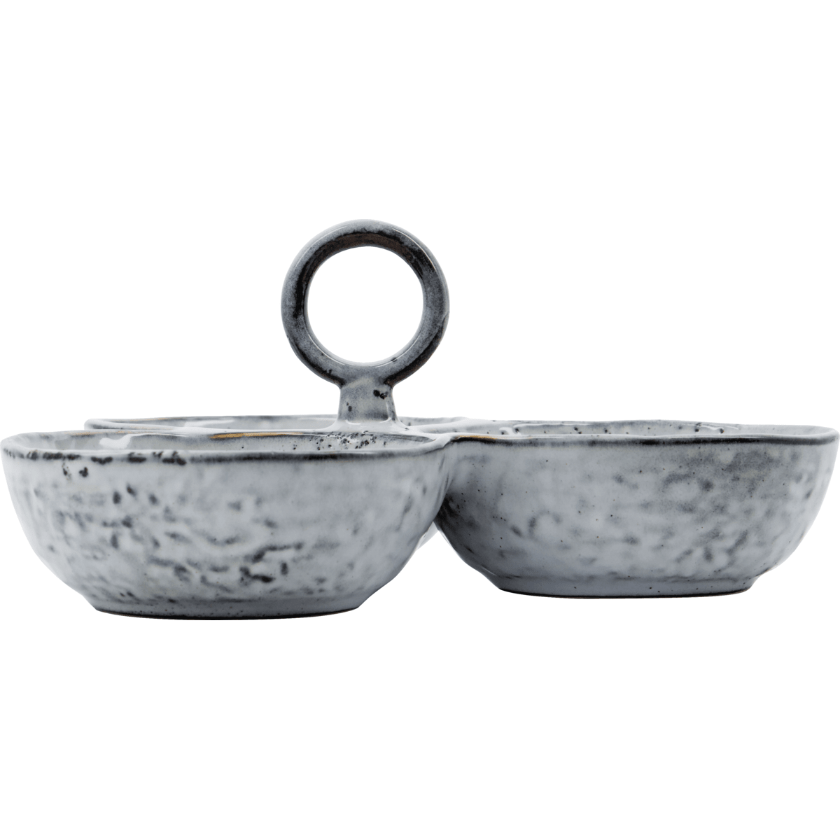 House Doctor Servierschalen RUSTIC dunkelgrau | Ø20x9cm - Sir Henrys
