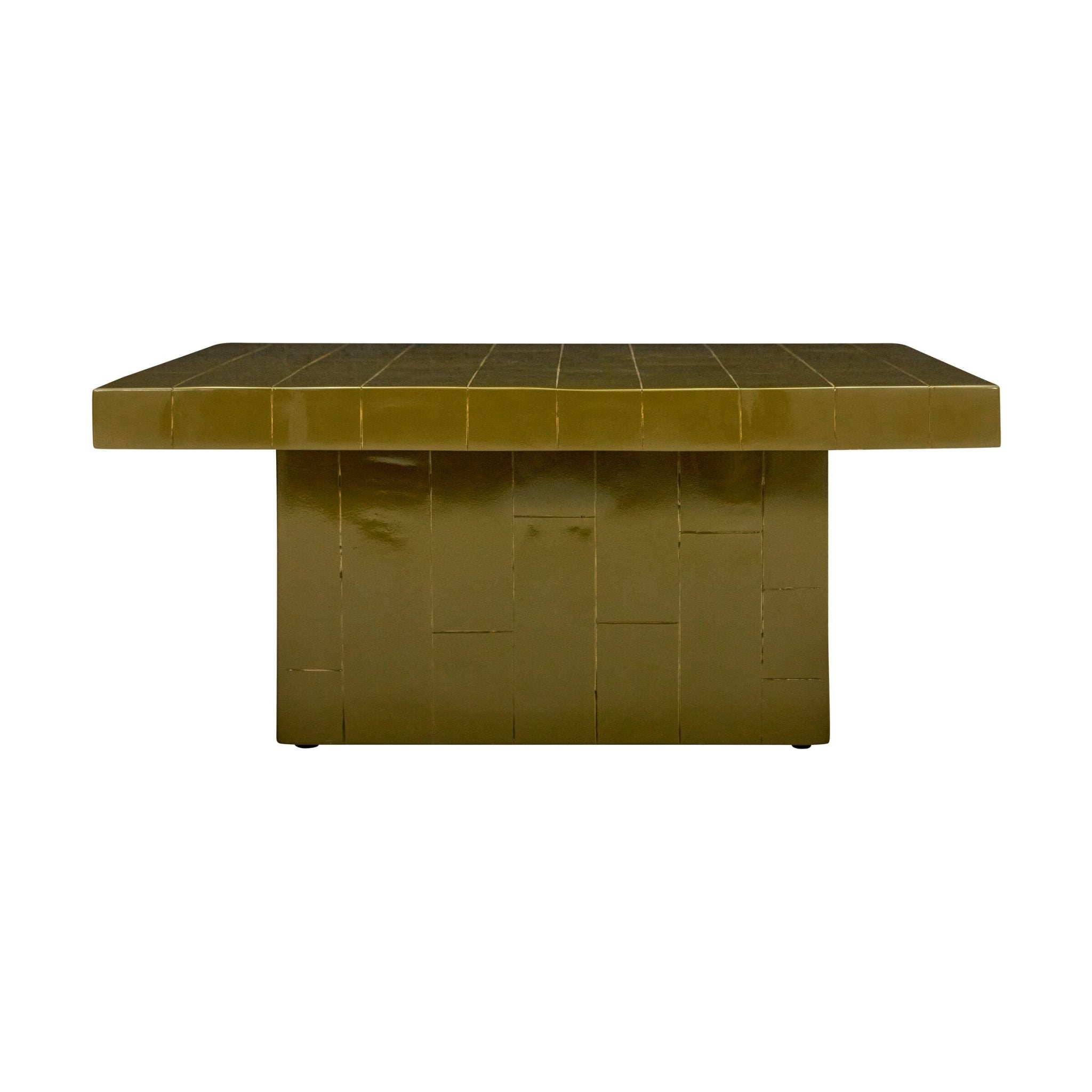 House Doctor Sofatisch BRICK grün | 100x100x44cm - Sir Henrys