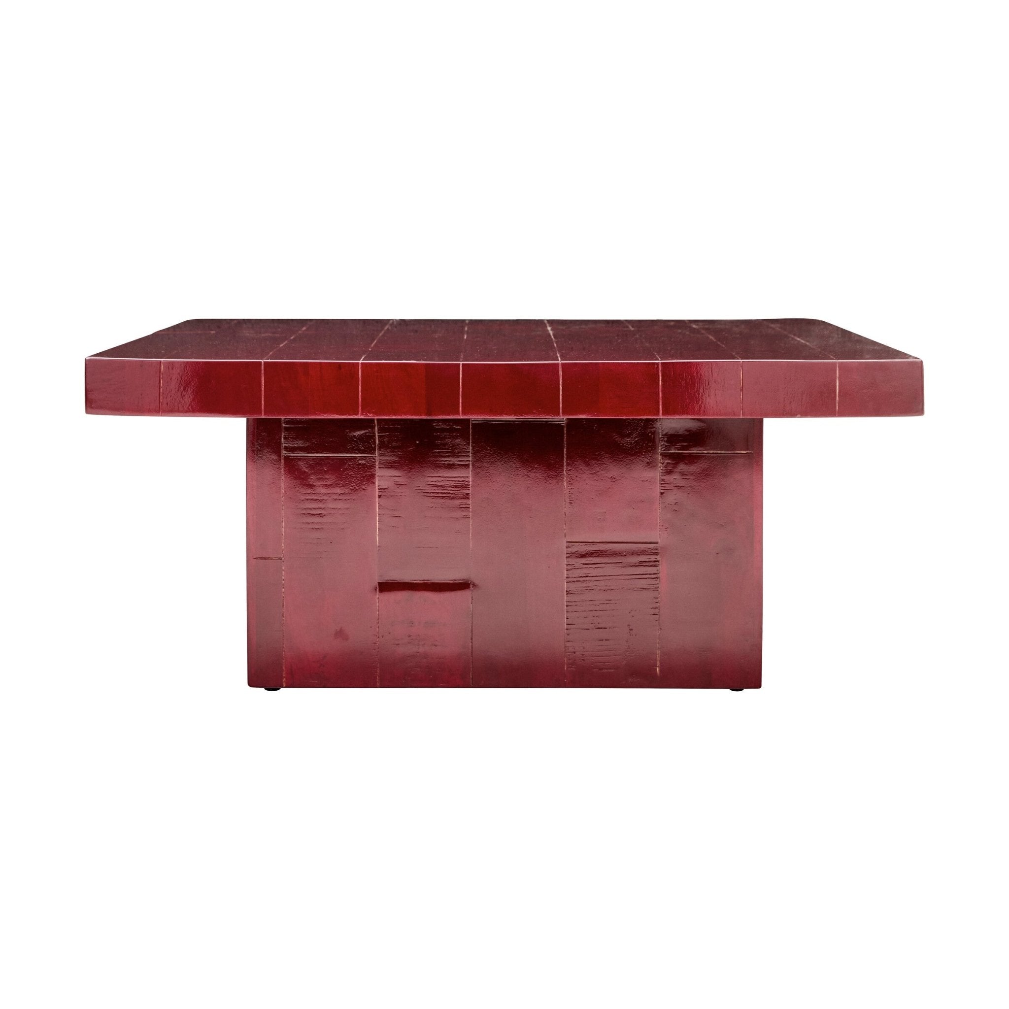 House Doctor Sofatisch BRICK rot | 100x100x44cm - Sir Henrys